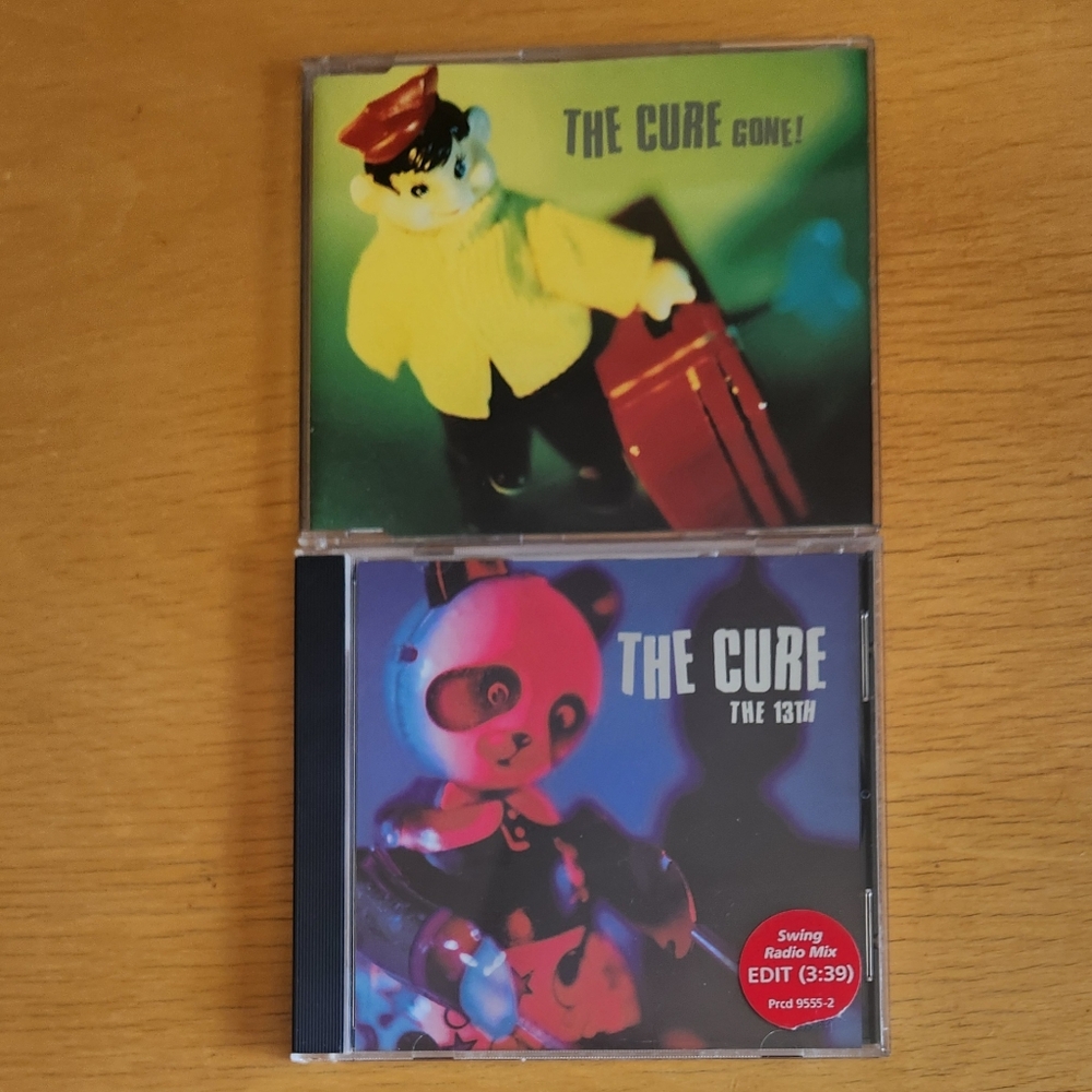 The Cure "Gone!", "The 13th" - 1990s CD Singles (Lot of 2) 